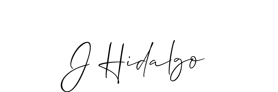 Best and Professional Signature Style for J Hidalgo. Allison_Script Best Signature Style Collection. J Hidalgo signature style 2 images and pictures png