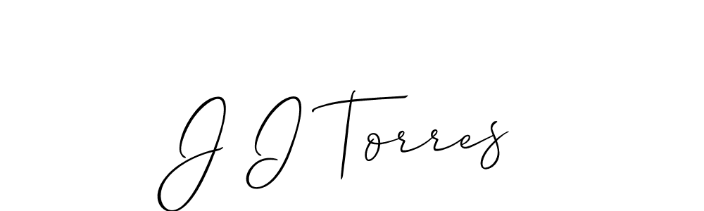 Make a beautiful signature design for name J I Torres. With this signature (Allison_Script) style, you can create a handwritten signature for free. J I Torres signature style 2 images and pictures png