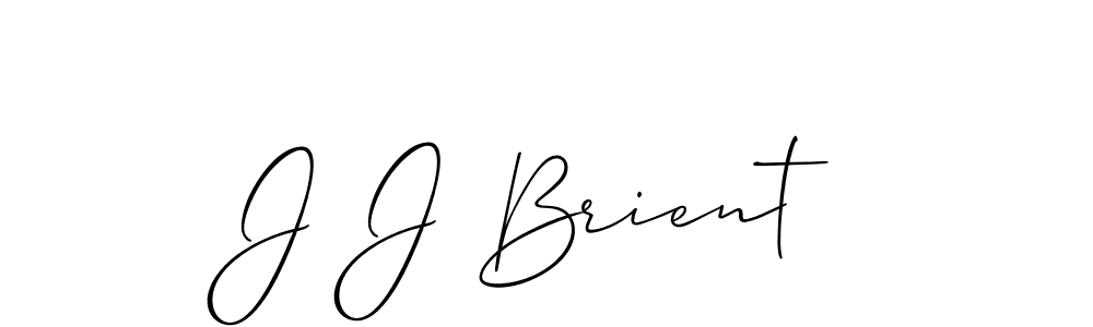 Design your own signature with our free online signature maker. With this signature software, you can create a handwritten (Allison_Script) signature for name J J Brient. J J Brient signature style 2 images and pictures png