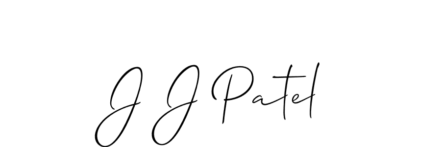 Best and Professional Signature Style for J J Patel. Allison_Script Best Signature Style Collection. J J Patel signature style 2 images and pictures png