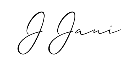 Achieve flawless digital penmanship with J Jani name in Allison_Script font. The perfect tool for creating online signatures. J Jani signature style 2 images and pictures png