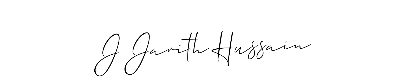 It looks lik you need a new signature style for name J Javith Hussain. Design unique handwritten (Allison_Script) signature with our free signature maker in just a few clicks. J Javith Hussain signature style 2 images and pictures png