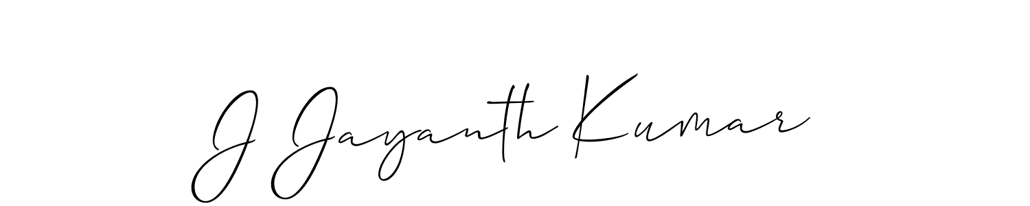 Make a beautiful signature design for name J Jayanth Kumar. With this signature (Allison_Script) style, you can create a handwritten signature for free. J Jayanth Kumar signature style 2 images and pictures png