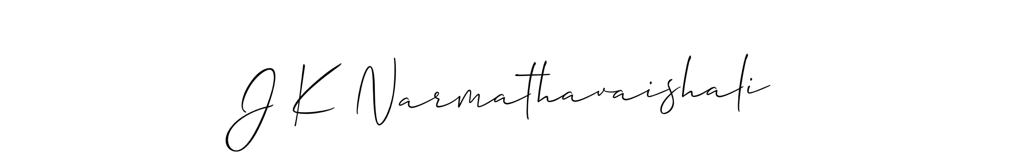 How to Draw J K Narmathavaishali signature style? Allison_Script is a latest design signature styles for name J K Narmathavaishali. J K Narmathavaishali signature style 2 images and pictures png