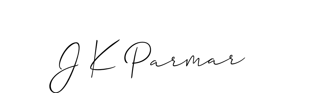 Also we have J K Parmar name is the best signature style. Create professional handwritten signature collection using Allison_Script autograph style. J K Parmar signature style 2 images and pictures png