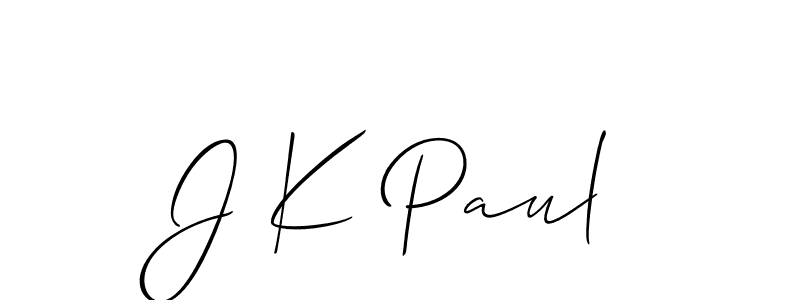 Make a beautiful signature design for name J K Paul. Use this online signature maker to create a handwritten signature for free. J K Paul signature style 2 images and pictures png