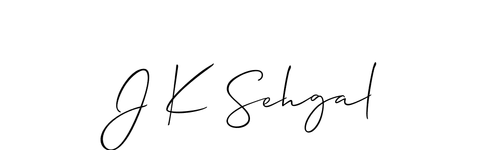 if you are searching for the best signature style for your name J K Sehgal. so please give up your signature search. here we have designed multiple signature styles  using Allison_Script. J K Sehgal signature style 2 images and pictures png