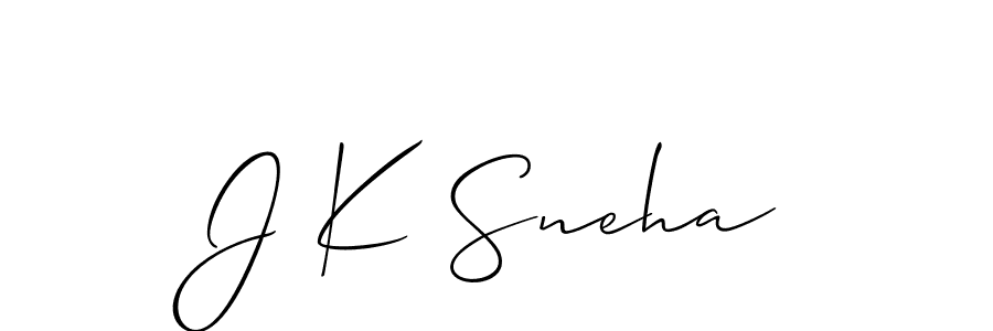 Once you've used our free online signature maker to create your best signature Allison_Script style, it's time to enjoy all of the benefits that J K Sneha name signing documents. J K Sneha signature style 2 images and pictures png