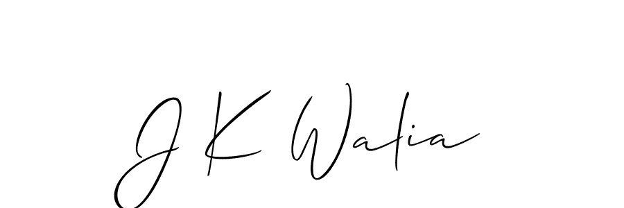 How to Draw J K Walia signature style? Allison_Script is a latest design signature styles for name J K Walia. J K Walia signature style 2 images and pictures png