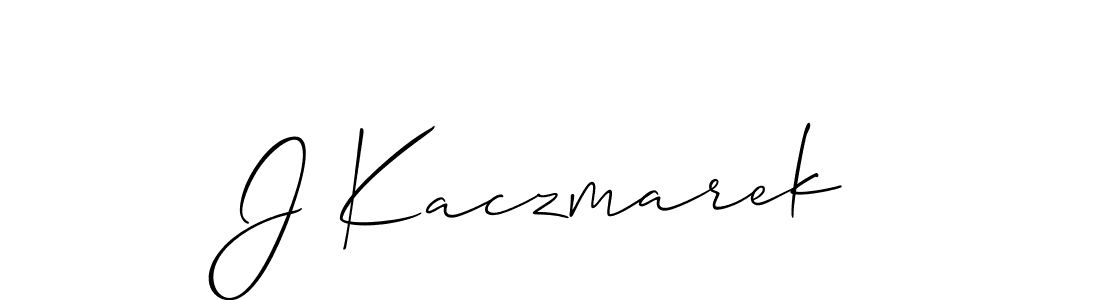 How to Draw J Kaczmarek signature style? Allison_Script is a latest design signature styles for name J Kaczmarek. J Kaczmarek signature style 2 images and pictures png