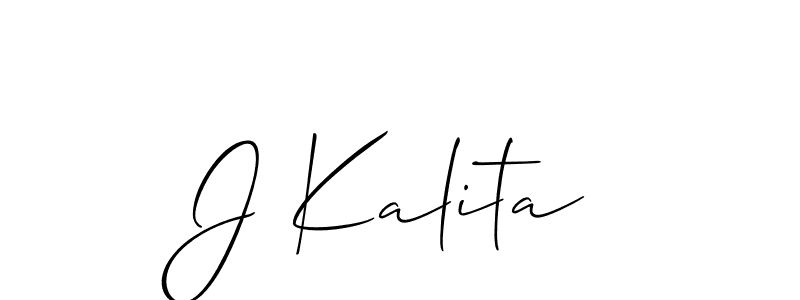 Best and Professional Signature Style for J Kalita. Allison_Script Best Signature Style Collection. J Kalita signature style 2 images and pictures png