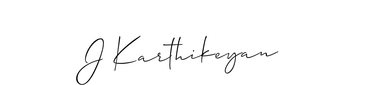 You should practise on your own different ways (Allison_Script) to write your name (J Karthikeyan) in signature. don't let someone else do it for you. J Karthikeyan signature style 2 images and pictures png