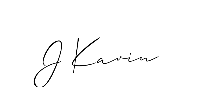 Make a beautiful signature design for name J Kavin. Use this online signature maker to create a handwritten signature for free. J Kavin signature style 2 images and pictures png