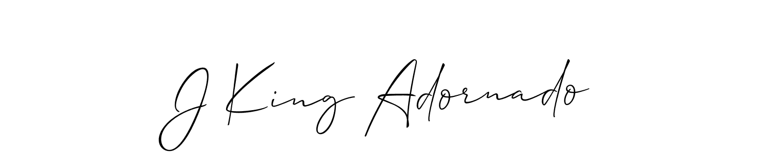 J King Adornado stylish signature style. Best Handwritten Sign (Allison_Script) for my name. Handwritten Signature Collection Ideas for my name J King Adornado. J King Adornado signature style 2 images and pictures png