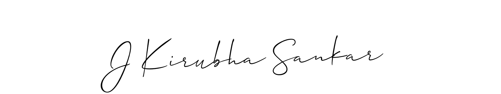 J Kirubha Sankar stylish signature style. Best Handwritten Sign (Allison_Script) for my name. Handwritten Signature Collection Ideas for my name J Kirubha Sankar. J Kirubha Sankar signature style 2 images and pictures png