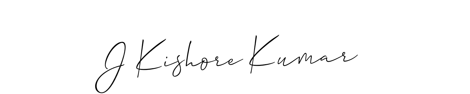 You should practise on your own different ways (Allison_Script) to write your name (J Kishore Kumar) in signature. don't let someone else do it for you. J Kishore Kumar signature style 2 images and pictures png