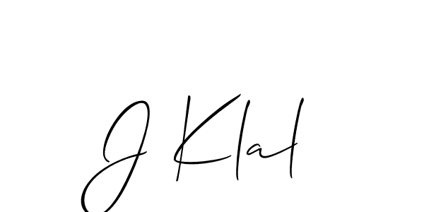 Make a beautiful signature design for name J Klal. Use this online signature maker to create a handwritten signature for free. J Klal signature style 2 images and pictures png