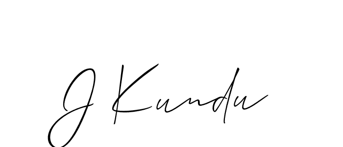 Also we have J Kundu name is the best signature style. Create professional handwritten signature collection using Allison_Script autograph style. J Kundu signature style 2 images and pictures png