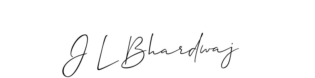 Also You can easily find your signature by using the search form. We will create J L Bhardwaj name handwritten signature images for you free of cost using Allison_Script sign style. J L Bhardwaj signature style 2 images and pictures png