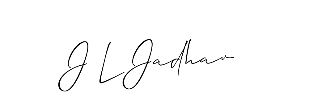 How to Draw J L Jadhav signature style? Allison_Script is a latest design signature styles for name J L Jadhav. J L Jadhav signature style 2 images and pictures png