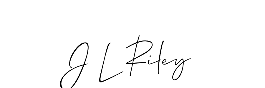 Create a beautiful signature design for name J L Riley. With this signature (Allison_Script) fonts, you can make a handwritten signature for free. J L Riley signature style 2 images and pictures png