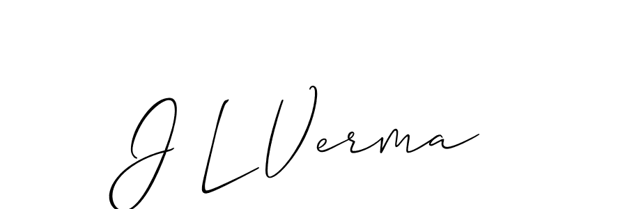 Also we have J L Verma name is the best signature style. Create professional handwritten signature collection using Allison_Script autograph style. J L Verma signature style 2 images and pictures png