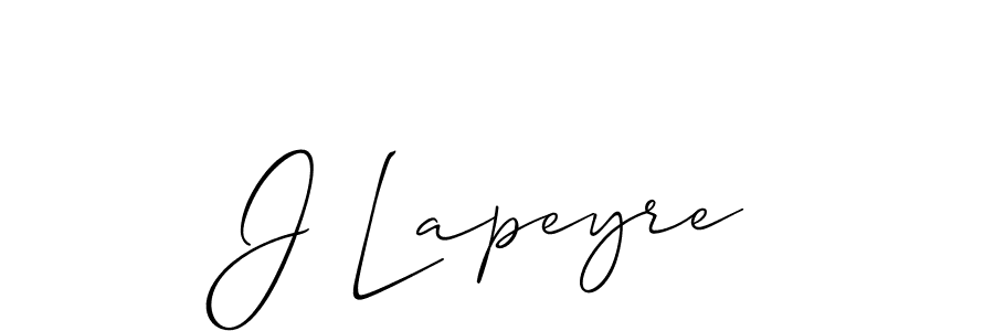 if you are searching for the best signature style for your name J Lapeyre. so please give up your signature search. here we have designed multiple signature styles  using Allison_Script. J Lapeyre signature style 2 images and pictures png