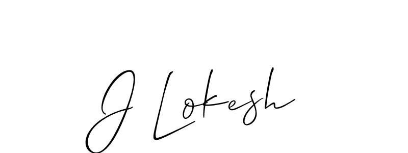 Make a short J Lokesh signature style. Manage your documents anywhere anytime using Allison_Script. Create and add eSignatures, submit forms, share and send files easily. J Lokesh signature style 2 images and pictures png