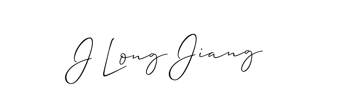 The best way (Allison_Script) to make a short signature is to pick only two or three words in your name. The name J Long Jiang include a total of six letters. For converting this name. J Long Jiang signature style 2 images and pictures png