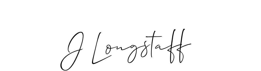 Make a beautiful signature design for name J Longstaff. With this signature (Allison_Script) style, you can create a handwritten signature for free. J Longstaff signature style 2 images and pictures png