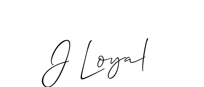 Make a beautiful signature design for name J Loyal. Use this online signature maker to create a handwritten signature for free. J Loyal signature style 2 images and pictures png