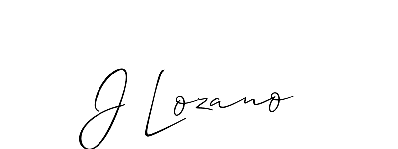 It looks lik you need a new signature style for name J Lozano. Design unique handwritten (Allison_Script) signature with our free signature maker in just a few clicks. J Lozano signature style 2 images and pictures png