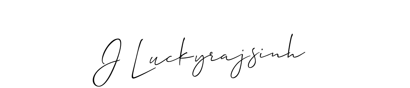 Best and Professional Signature Style for J Luckyrajsinh. Allison_Script Best Signature Style Collection. J Luckyrajsinh signature style 2 images and pictures png
