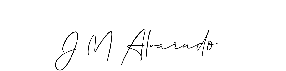 Design your own signature with our free online signature maker. With this signature software, you can create a handwritten (Allison_Script) signature for name J M Alvarado. J M Alvarado signature style 2 images and pictures png