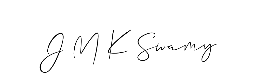 Use a signature maker to create a handwritten signature online. With this signature software, you can design (Allison_Script) your own signature for name J M K Swamy. J M K Swamy signature style 2 images and pictures png