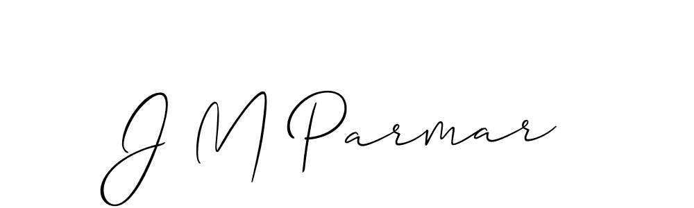 Make a beautiful signature design for name J M Parmar. With this signature (Allison_Script) style, you can create a handwritten signature for free. J M Parmar signature style 2 images and pictures png