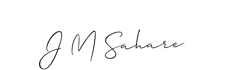 Make a beautiful signature design for name J M Sahare. Use this online signature maker to create a handwritten signature for free. J M Sahare signature style 2 images and pictures png