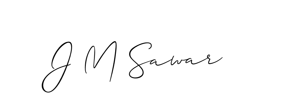 Best and Professional Signature Style for J M Sawar. Allison_Script Best Signature Style Collection. J M Sawar signature style 2 images and pictures png