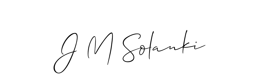How to Draw J M Solanki signature style? Allison_Script is a latest design signature styles for name J M Solanki. J M Solanki signature style 2 images and pictures png