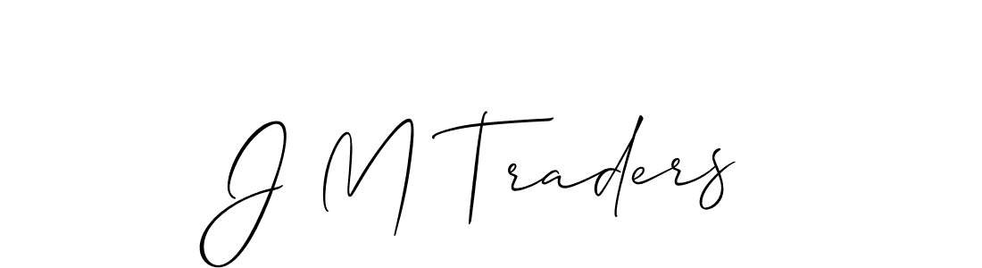 Also we have J M Traders name is the best signature style. Create professional handwritten signature collection using Allison_Script autograph style. J M Traders signature style 2 images and pictures png
