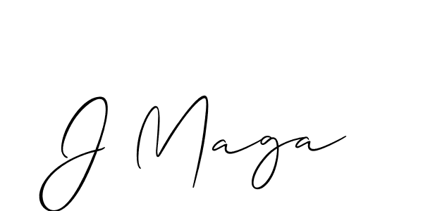 Allison_Script is a professional signature style that is perfect for those who want to add a touch of class to their signature. It is also a great choice for those who want to make their signature more unique. Get J Maga name to fancy signature for free. J Maga signature style 2 images and pictures png