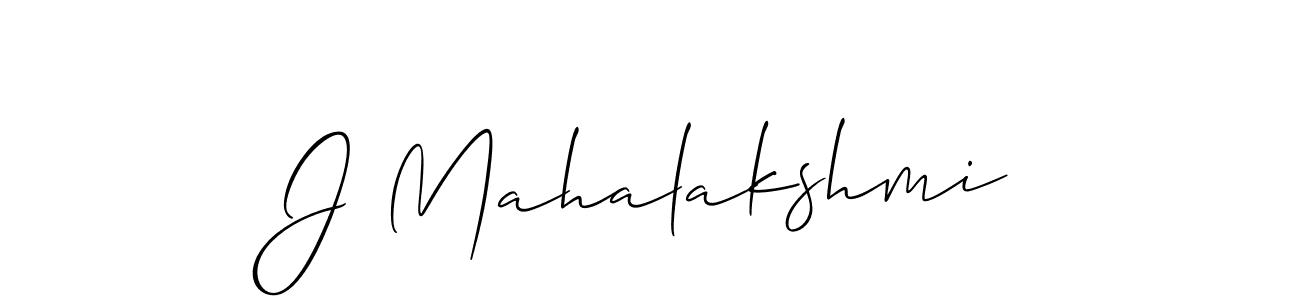 Also You can easily find your signature by using the search form. We will create J Mahalakshmi name handwritten signature images for you free of cost using Allison_Script sign style. J Mahalakshmi signature style 2 images and pictures png