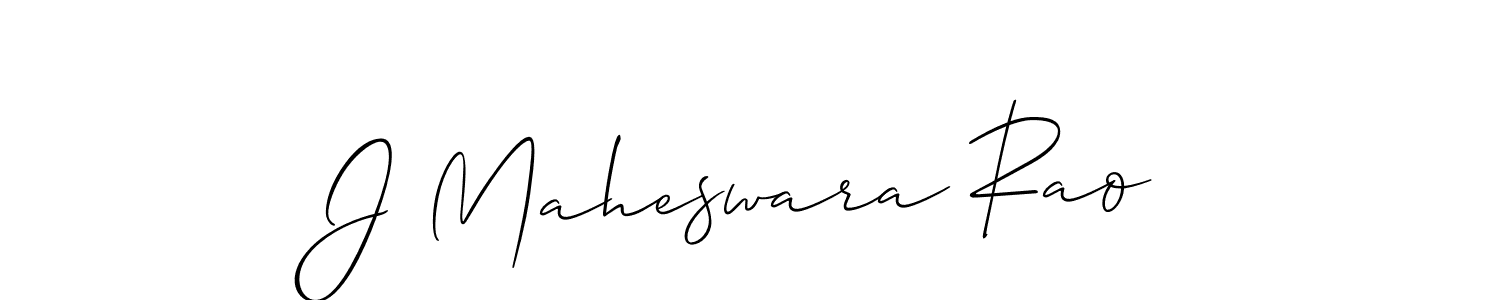 Create a beautiful signature design for name J Maheswara Rao. With this signature (Allison_Script) fonts, you can make a handwritten signature for free. J Maheswara Rao signature style 2 images and pictures png