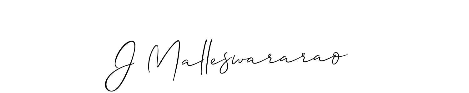 Allison_Script is a professional signature style that is perfect for those who want to add a touch of class to their signature. It is also a great choice for those who want to make their signature more unique. Get J Malleswararao name to fancy signature for free. J Malleswararao signature style 2 images and pictures png