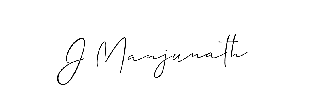 You should practise on your own different ways (Allison_Script) to write your name (J Manjunath) in signature. don't let someone else do it for you. J Manjunath signature style 2 images and pictures png