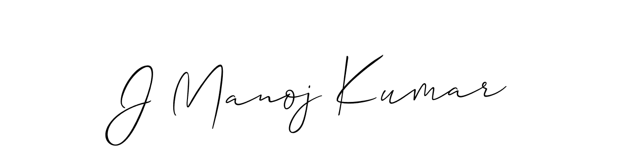 This is the best signature style for the J Manoj Kumar name. Also you like these signature font (Allison_Script). Mix name signature. J Manoj Kumar signature style 2 images and pictures png