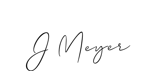 It looks lik you need a new signature style for name J Meyer. Design unique handwritten (Allison_Script) signature with our free signature maker in just a few clicks. J Meyer signature style 2 images and pictures png