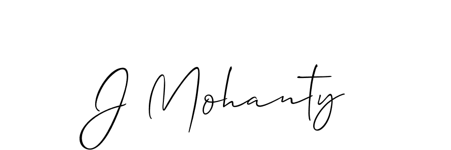 Make a beautiful signature design for name J Mohanty. With this signature (Allison_Script) style, you can create a handwritten signature for free. J Mohanty signature style 2 images and pictures png