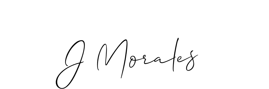 Create a beautiful signature design for name J Morales. With this signature (Allison_Script) fonts, you can make a handwritten signature for free. J Morales signature style 2 images and pictures png