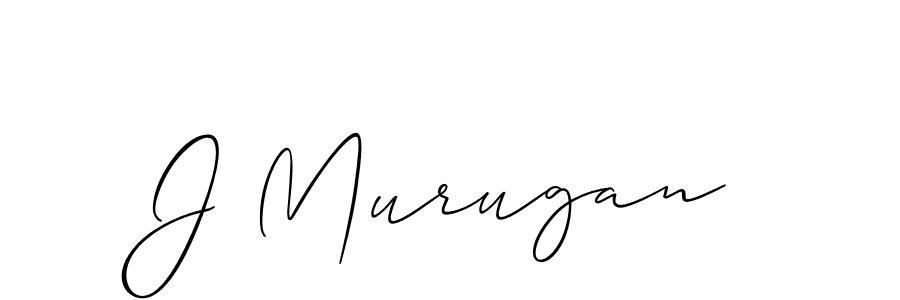 Make a beautiful signature design for name J Murugan. With this signature (Allison_Script) style, you can create a handwritten signature for free. J Murugan signature style 2 images and pictures png